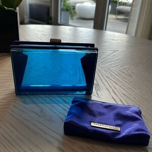 Lucite clutch bag